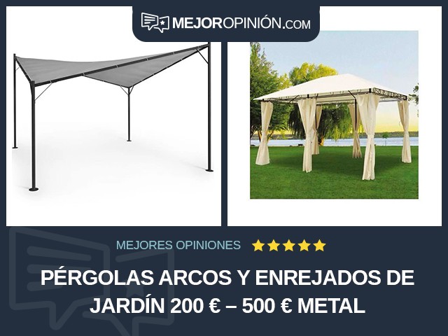 Pérgolas arcos y enrejados de jardín 200 € – 500 € Metal