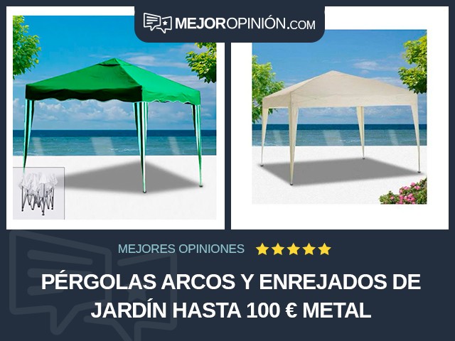 Pérgolas arcos y enrejados de jardín Hasta 100 € Metal