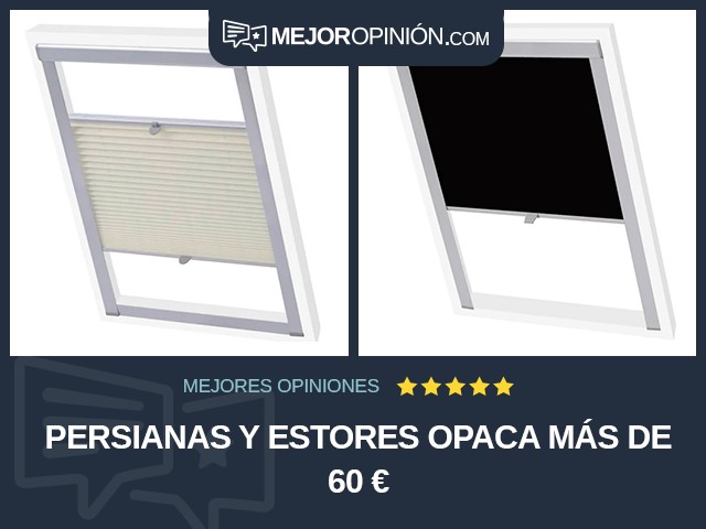 Persianas y estores Opaca Más de 60 €