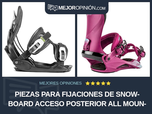 Piezas para fijaciones de snowboard Acceso posterior All mountain