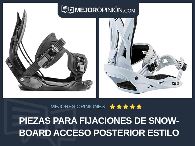 Piezas para fijaciones de snowboard Acceso posterior Estilo libre