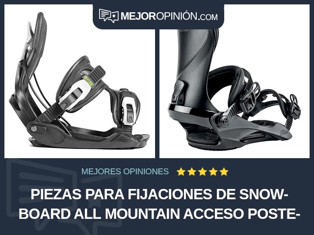 Piezas para fijaciones de snowboard All mountain Acceso posterior