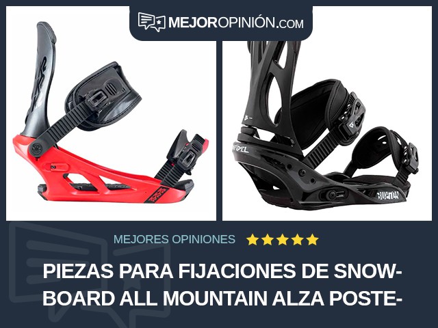 Piezas para fijaciones de snowboard All mountain Alza posterior