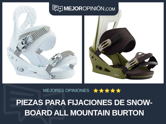 Piezas para fijaciones de snowboard All mountain Burton