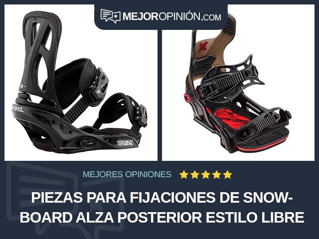 Piezas para fijaciones de snowboard Alza posterior Estilo libre