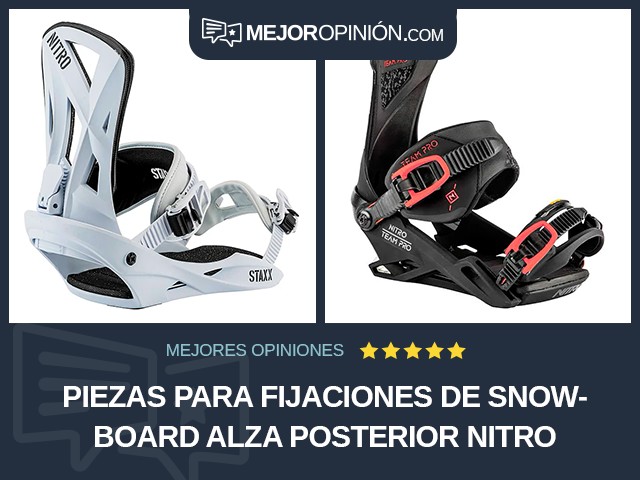 Piezas para fijaciones de snowboard Alza posterior Nitro