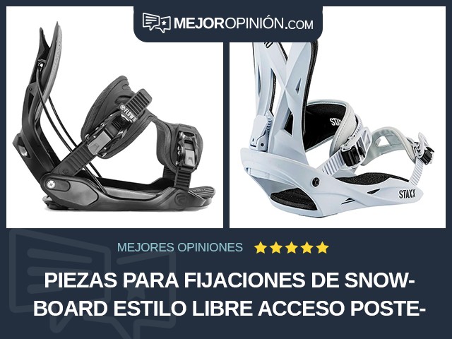 Piezas para fijaciones de snowboard Estilo libre Acceso posterior