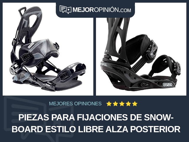 Piezas para fijaciones de snowboard Estilo libre Alza posterior