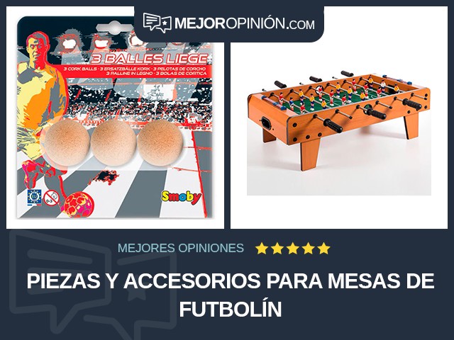 Piezas y accesorios para mesas de futbolín