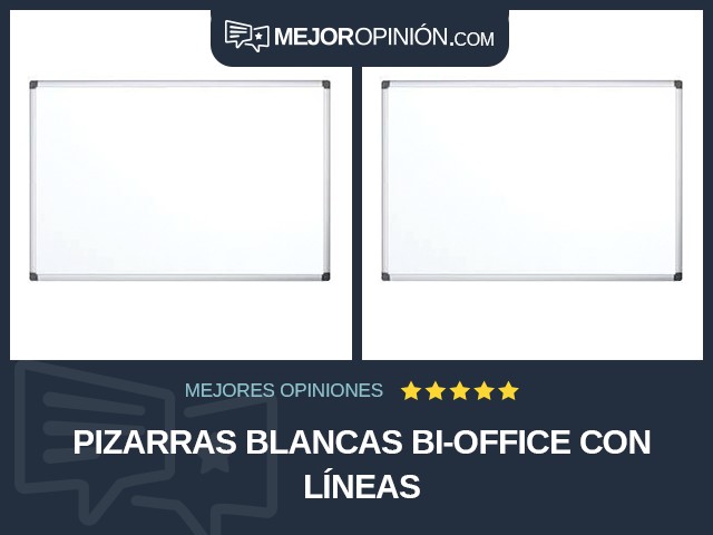 Pizarras blancas Bi-Office Con líneas