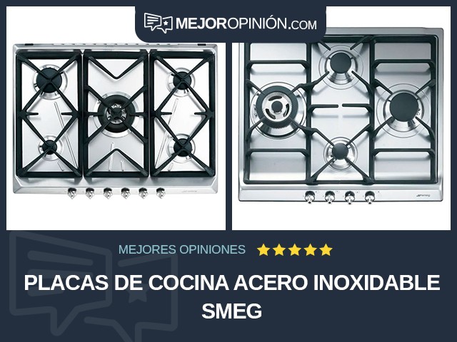 Placas de cocina Acero inoxidable Smeg