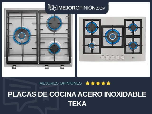 Placas de cocina Acero inoxidable Teka