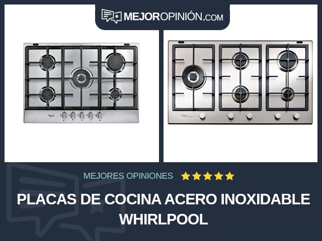 Placas de cocina Acero inoxidable Whirlpool