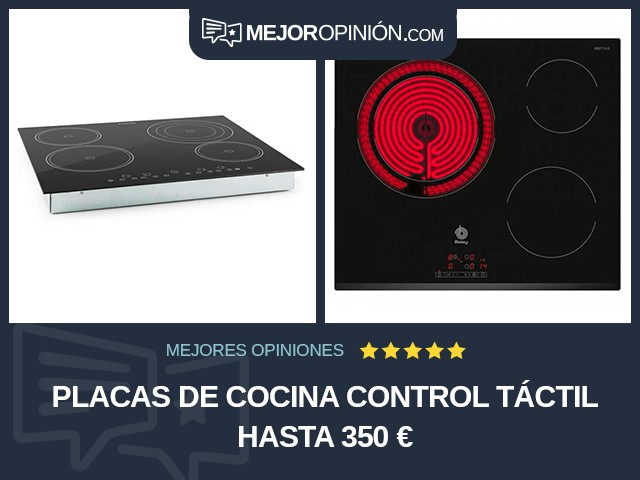 Placas de cocina Control táctil Hasta 350 €