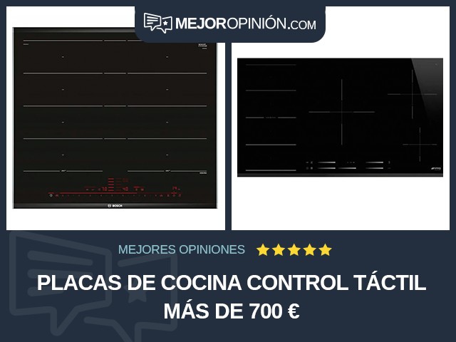 Placas de cocina Control táctil Más de 700 €