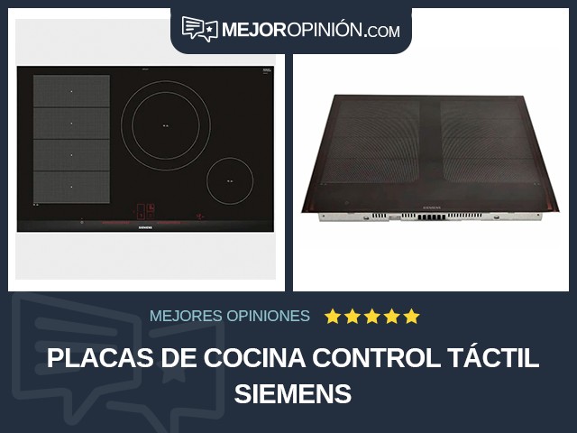 Placas de cocina Control táctil Siemens