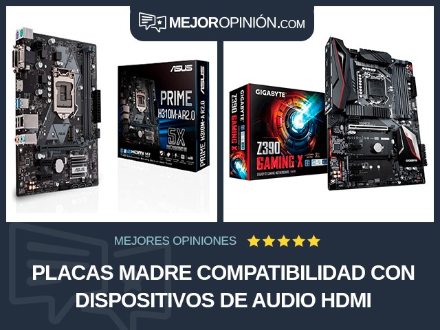 Placas madre Compatibilidad con dispositivos de audio HDMI