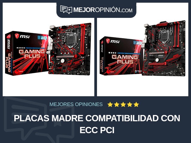 Placas madre Compatibilidad con ECC PCI