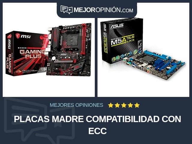 Placas madre Compatibilidad con ECC