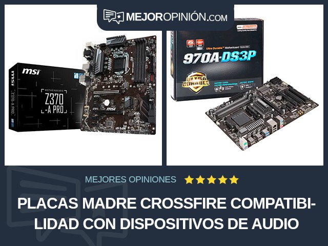 Placas madre Crossfire Compatibilidad con dispositivos de audio