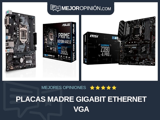 Placas madre Gigabit Ethernet VGA