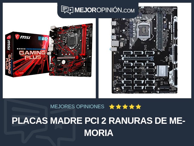 Placas madre PCI 2 ranuras de memoria