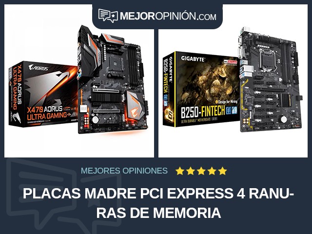 Placas madre PCI Express 4 ranuras de memoria