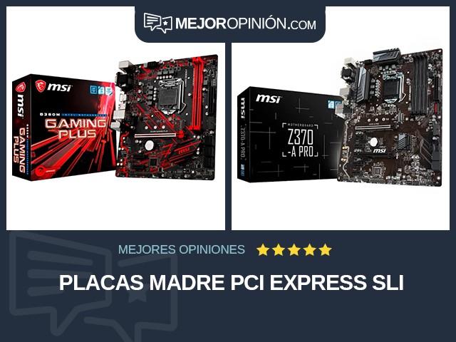 Placas madre PCI Express SLI