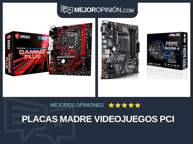 Placas madre Videojuegos PCI