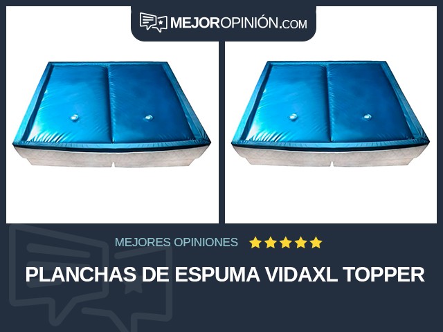 Planchas de espuma vidaXL Topper