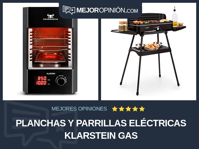 Planchas y parrillas eléctricas Klarstein Gas