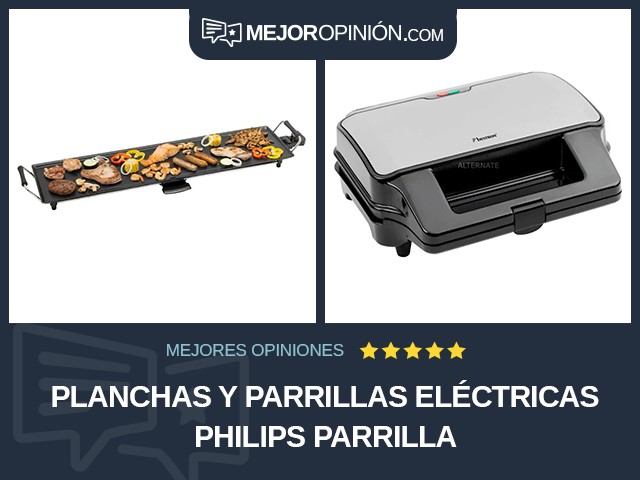 Planchas y parrillas eléctricas Philips Parrilla