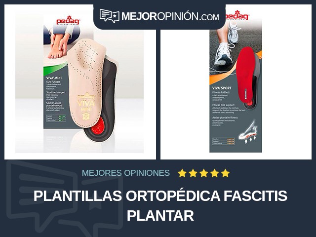 Plantillas Ortopédica Fascitis plantar