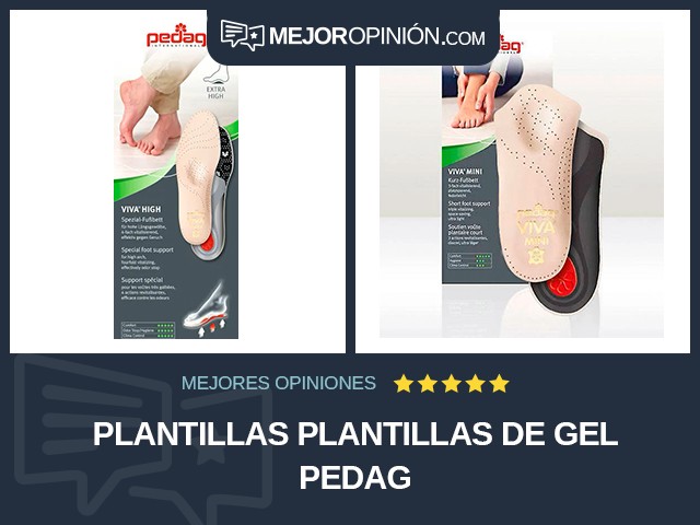 Plantillas Plantillas de gel Pedag