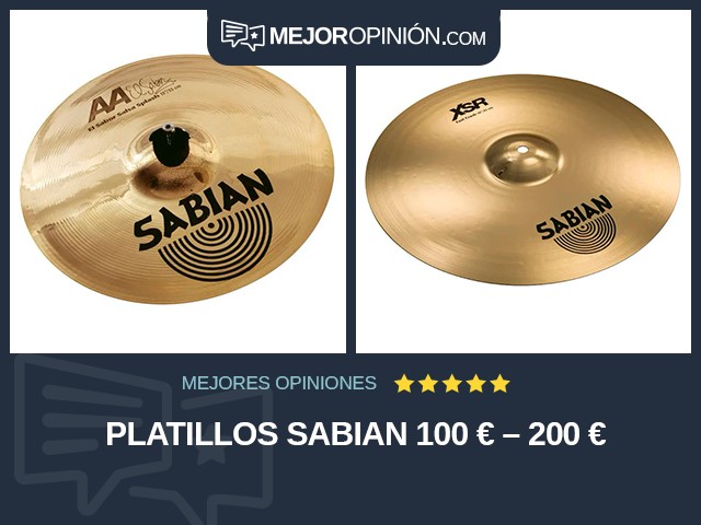 Platillos Sabian 100 € – 200 €