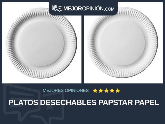 Platos desechables PAPSTAR Papel