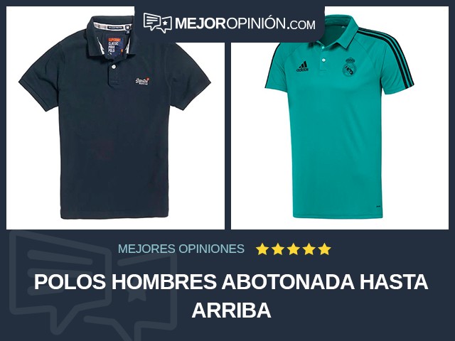 Polos Hombres Abotonada hasta arriba