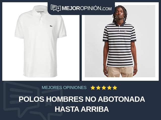 Polos Hombres No abotonada hasta arriba