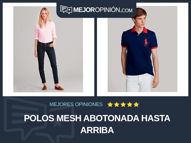 Polos Mesh Abotonada hasta arriba