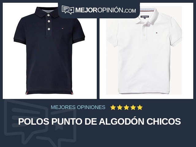 Polos Punto de algodón Chicos