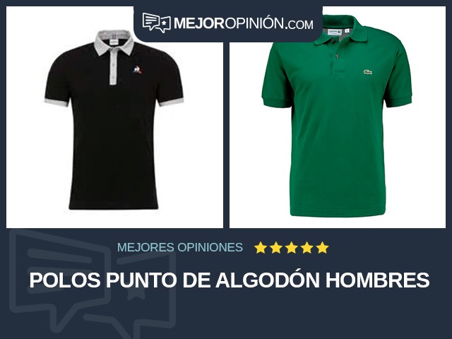 Polos Punto de algodón Hombres