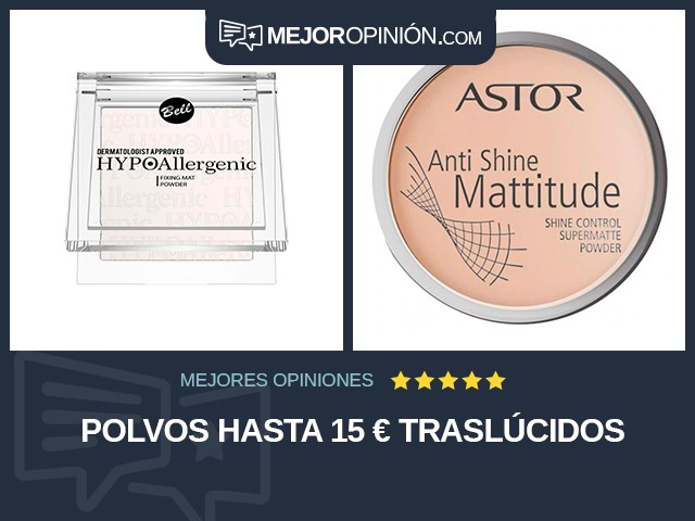 Polvos Hasta 15 € Traslúcidos