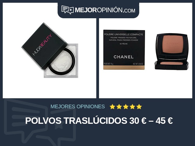 Polvos Traslúcidos 30 € – 45 €