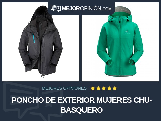 Poncho de exterior Mujeres Chubasquero