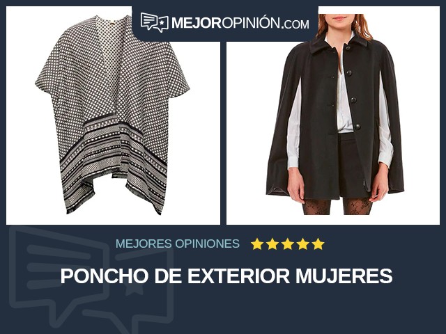 Poncho de exterior Mujeres