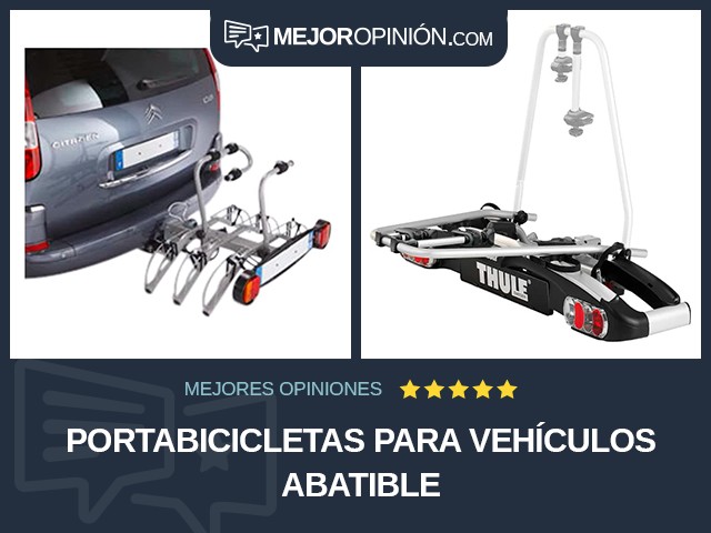 Portabicicletas para vehículos Abatible