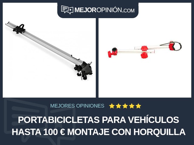 Portabicicletas para vehículos Hasta 100 € Montaje con horquilla