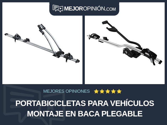 Portabicicletas para vehículos Montaje en baca Plegable