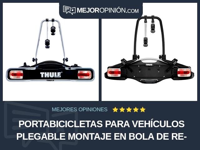 Portabicicletas para vehículos Plegable Montaje en bola de remolque