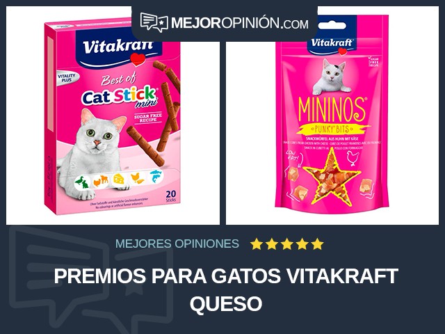 Premios para gatos Vitakraft Queso